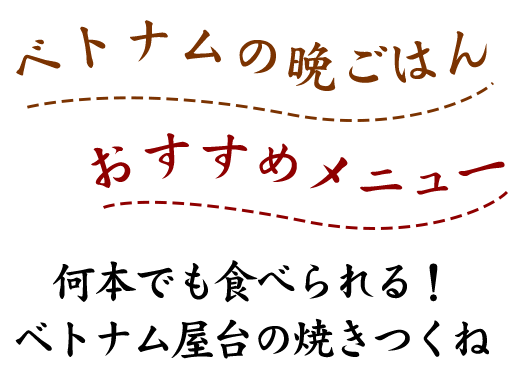 ベトナムの晩ごはん